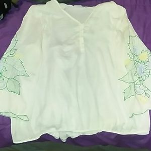 Flowy white blouse